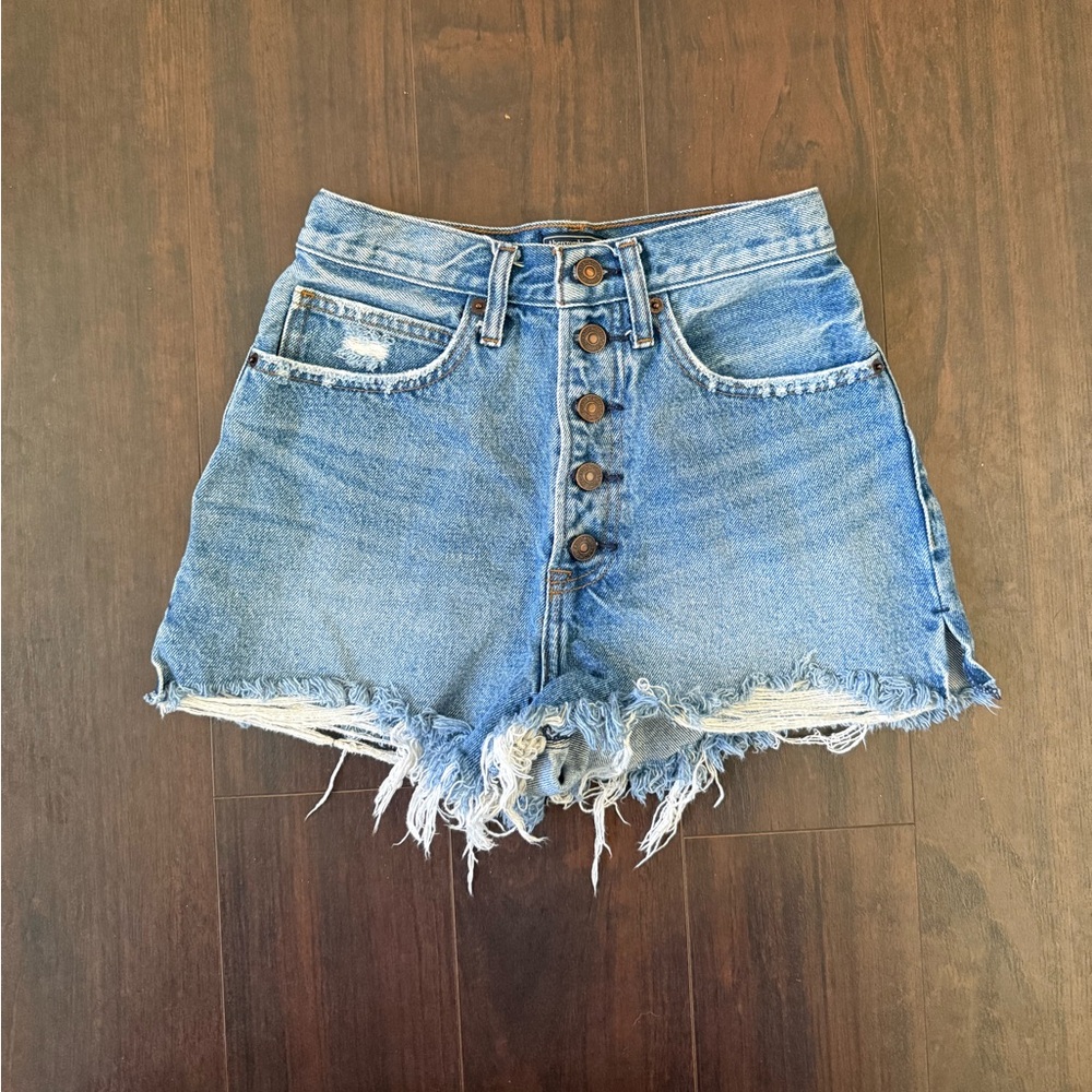 Ultra High Rise Denim Shorts